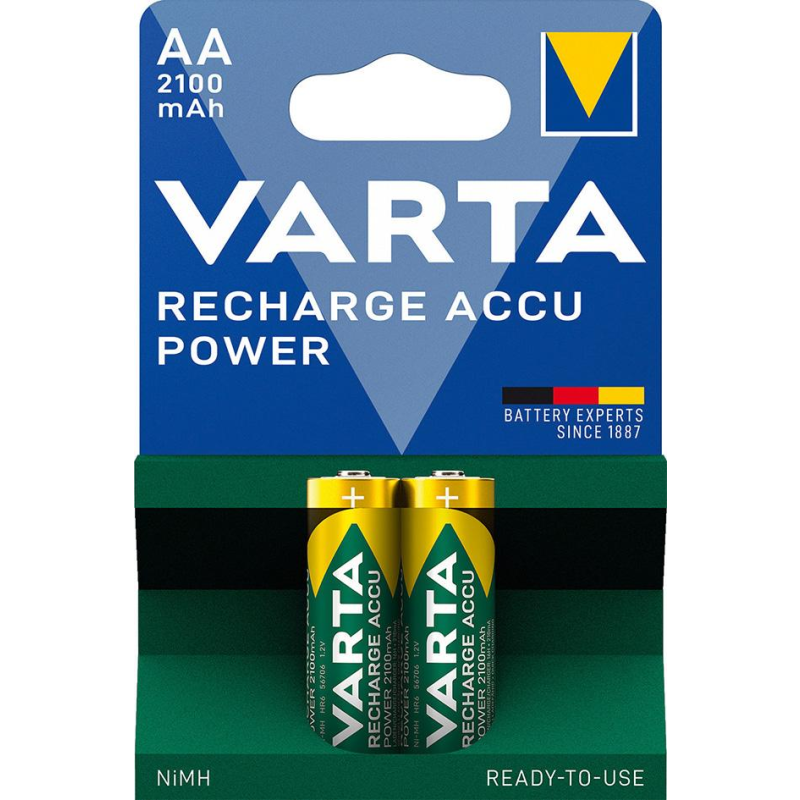 Varta AA 2100 mAh Recharge Accu HR6 2er Pack