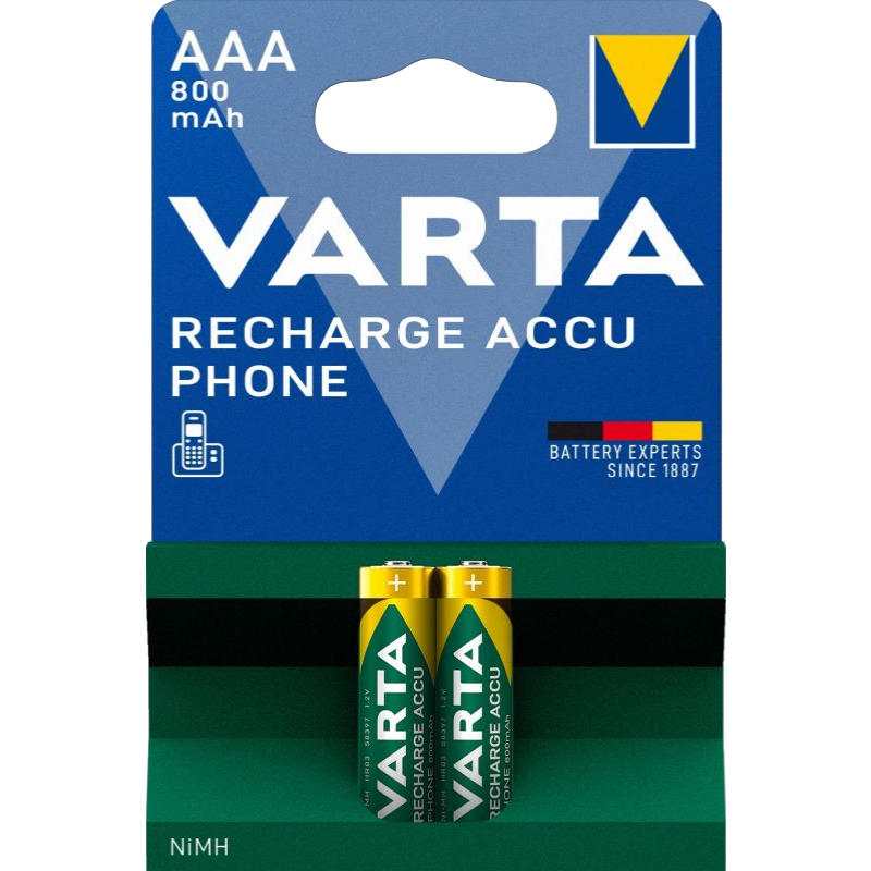 Varta AAA 800 mAh Recharge Accu HR6 2er Pack